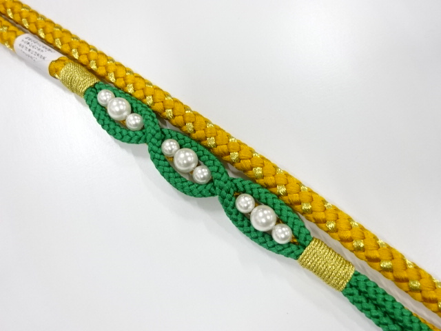 JAPANESE KIMONO / UNUSED OBIJIME CORD FOR FURISODE 